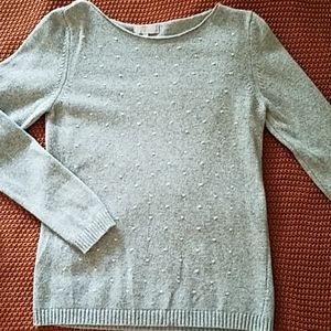 Italian wool and cashmere dotted sweater M or L